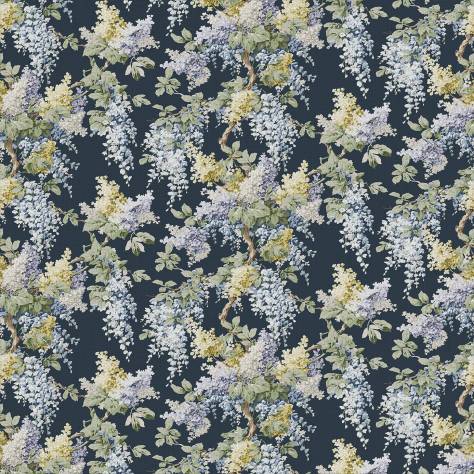 Linwood Fabrics The English Garden Fabrics Vita Fabric - Midnight - LF2231C/003