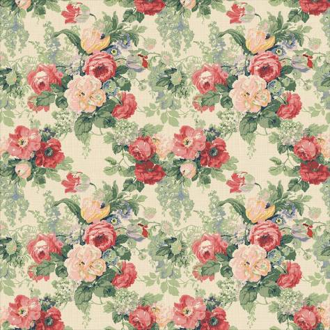 Linwood Fabrics The English Garden Fabrics Albertine Fabric - Classic Rose - LF2232C/003