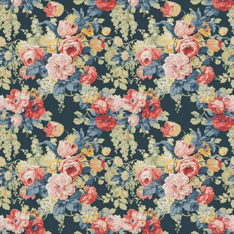 Linwood Fabrics The English Garden Fabrics Albertine Fabric - Charcoal - LF2232C/005 - Image 1