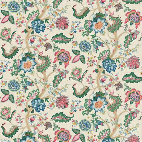 Linwood Fabrics The English Garden Fabrics Kitty Fabric - Spring Green - LF2233C/001 - Image 1
