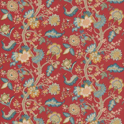 Linwood Fabrics The English Garden Fabrics Kitty Fabric - Classic Red - LF2233C/003 - Image 1