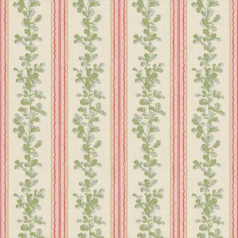 Linwood Fabrics The English Garden Fabrics Hester Fabric - Pink Green - LF2234C/002
