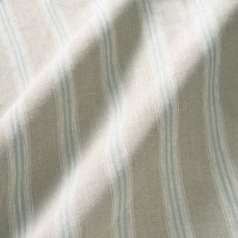 Linwood Fabrics Danube Fabrics Danube Stripe Fabric - Sky - LF2245C/005