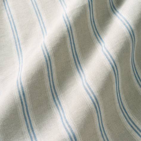 Linwood Fabrics Danube Fabrics Danube Stripe Fabric - Cornflower - LF2245C/006
