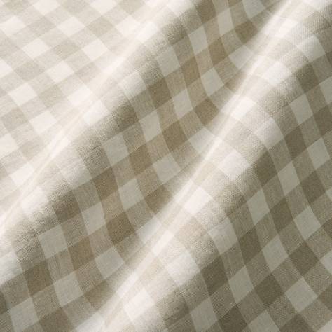 Linwood Fabrics Danube Fabrics Double Check Fabric - Oatmeal - LF2246C/001 - Image 1