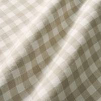 Double Check Fabric - Oatmeal