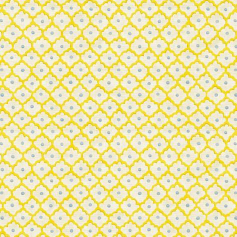Linwood Fabrics Small Prints Fabrics Buttons Fabric - Lemon Drops - LF2338C/001 - Image 1