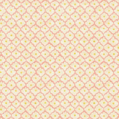 Linwood Fabrics Small Prints Fabrics Buttons Fabric - Pink Icing - LF2338C/002 - Image 1