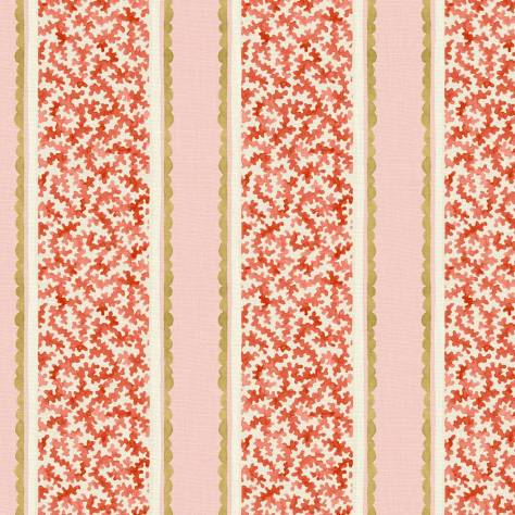 Linwood Fabrics Small Prints Fabrics Garden Gate Fabric - Strawberry Mousse - LF2345C/001