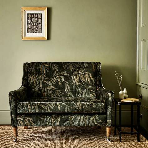 Linwood Fabrics Wild Life Fabrics Louis Velvet Fabric - Teal - LF2333FR/002 - Image 3