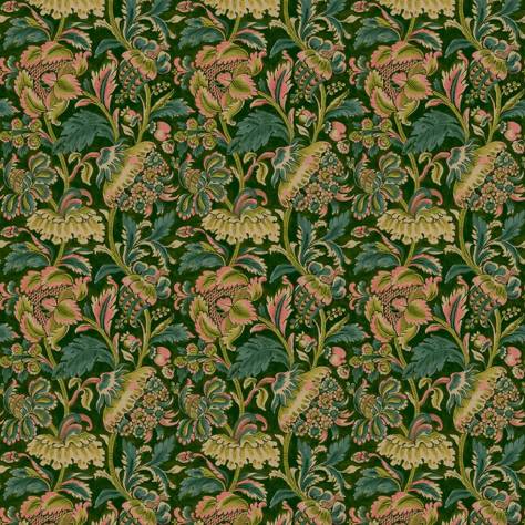 Linwood Fabrics Wild Life Fabrics Tanglewood Fabric - Emerald - LF2330FR/003