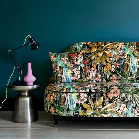 Linwood Fabrics Wild Life Fabrics Yanagi Velvet Fabric - Bright Pastel - LF2331FR/001 - Image 2