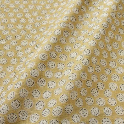 Linwood Fabrics Bibi Fabrics Chitgar Fabric - Yellow Lichen - LF2352C/001 - Image 2