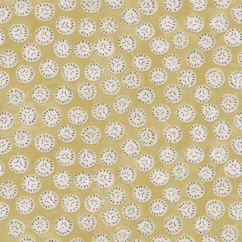 Linwood Fabrics Bibi Fabrics Chitgar Fabric - Yellow Lichen - LF2352C/001