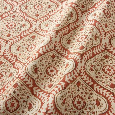 Linwood Fabrics Bibi Fabrics Kala Fabric - Chestnut - LF2355C/006 - Image 2