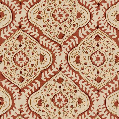 Linwood Fabrics Bibi Fabrics Kala Fabric - Chestnut - LF2355C/006 - Image 1