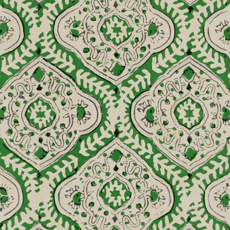Linwood Fabrics Bibi Fabrics Kala Fabric - Emerald - LF2355C/011 - Image 1