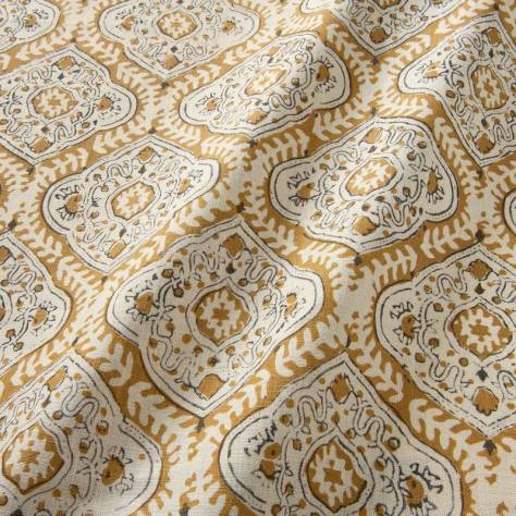Linwood Fabrics Bibi Fabrics Kala Fabric - Honey - LF2355C/002 - Image 2