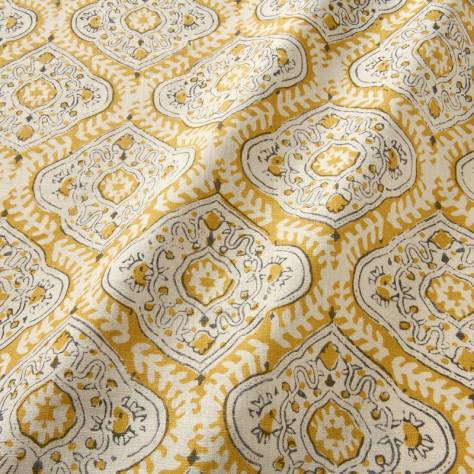 Linwood Fabrics Bibi Fabrics Kala Fabric - Saffron - LF2355C/003 - Image 2