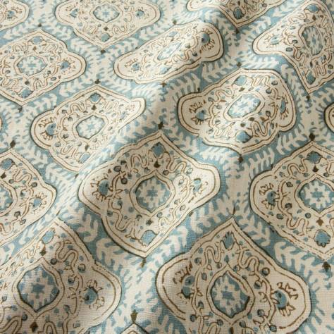 Linwood Fabrics Bibi Fabrics Kala Fabric - Sky - LF2355C/007