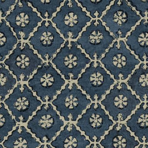 Linwood Fabrics Bibi Fabrics Khiva Fabric - Dark Indigo - LF2353C/004 - Image 1