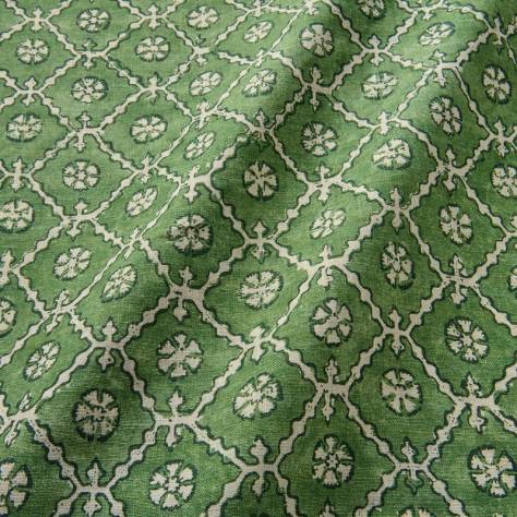 Linwood Fabrics Bibi Fabrics Khiva Fabric - Grass - LF2353C/005
