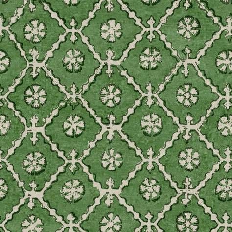 Linwood Fabrics Bibi Fabrics Khiva Fabric - Grass - LF2353C/005 - Image 1