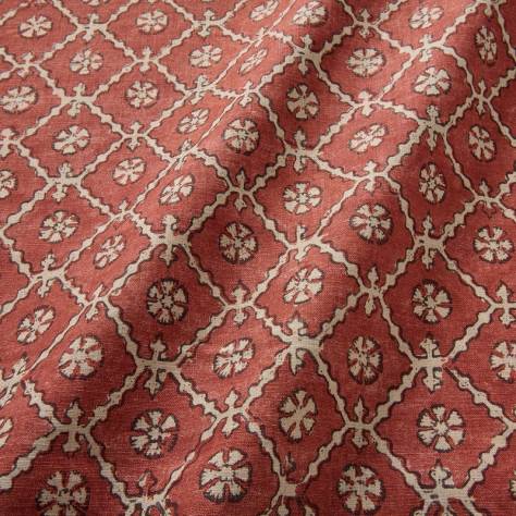 Linwood Fabrics Bibi Fabrics Khiva Fabric - Rose - LF2353C/003