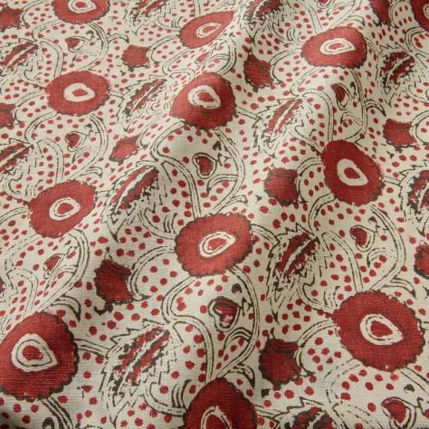 Linwood Fabrics Bibi Fabrics Rubia Fabric - Garnet - LF2356C/005 - Image 2