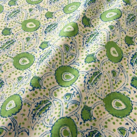 Linwood Fabrics Bibi Fabrics Rubia Fabric - Peas - LF2356C/009