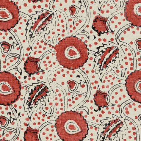 Linwood Fabrics Bibi Fabrics Rubia Fabric - Strawberry Jam - LF2356C/004 - Image 1