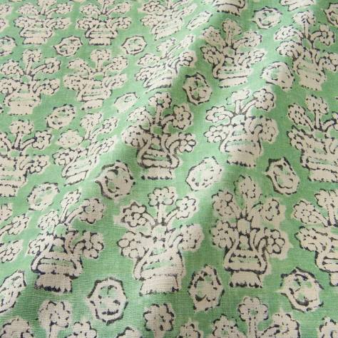 Linwood Fabrics Bibi Fabrics Shirin Fabric - Jade - LF2354C/011