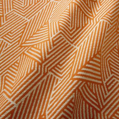 Linwood Fabrics Tango Weaves II Sashay Fabric - Tangerine - LF2387C/004 - Image 2