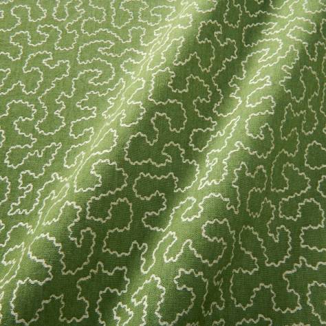 Linwood Fabrics Tango Weaves II Wiggle Fabric - Avocado - LF2388C/013