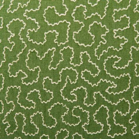 Linwood Fabrics Tango Weaves II Wiggle Fabric - Avocado - LF2388C/013 - Image 1
