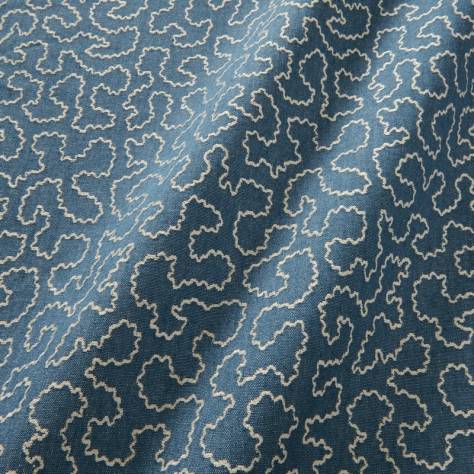 Linwood Fabrics Tango Weaves II Wiggle Fabric - Cornflower - LF2388C/008 - Image 2