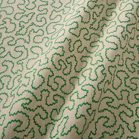 Linwood Fabrics Tango Weaves II Wiggle Fabric - Emerald - LF2388C/012