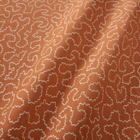Linwood Fabrics Tango Weaves II Wiggle Fabric - Marmalade - LF2388C/005