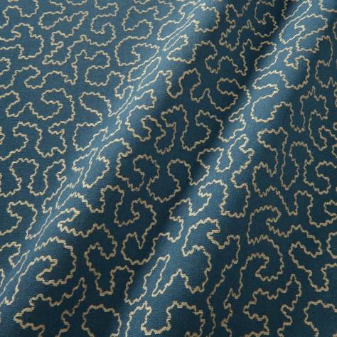 Linwood Fabrics Tango Weaves II Wiggle Fabric - Regal Blue - LF2388C/009 - Image 2