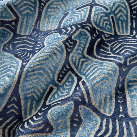 Linwood Fabrics Odyssey Fabrics Pisqu Fabric - Indigo - LF2403FR/001