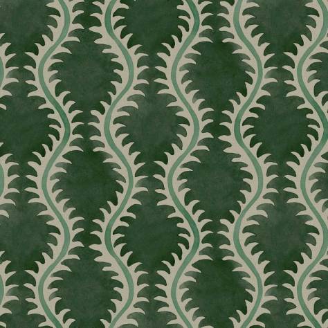 Linwood Fabrics Small Prints Fabric II Helter Skelter Fabric - Moss - LF2399C/015 - Image 1