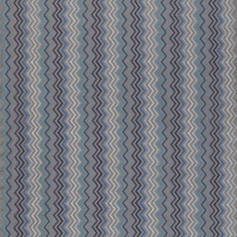Osborne & Little Manarola Fabrics Taggia Fabric - Indigo / Azure - F7174-02