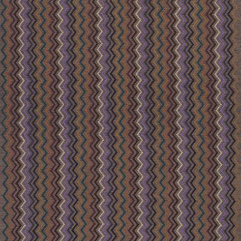 Osborne & Little Manarola Fabrics Taggia Fabric - Plum / Mandarin / Raspberry - F7174-03