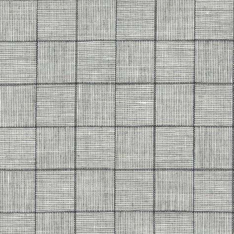 Osborne & Little Rialto Fabrics Calli Fabric - Silver / Charcoal - F7200-05
