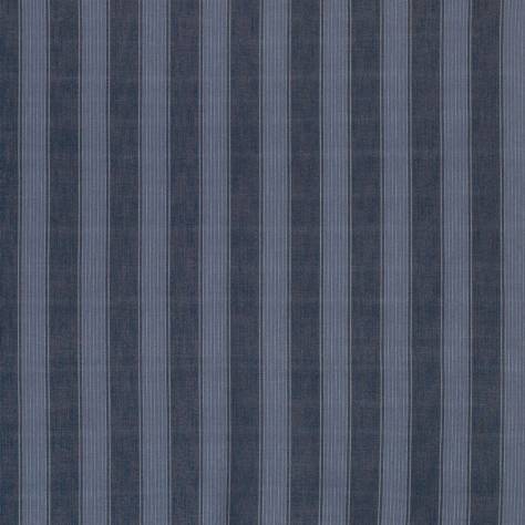 Osborne & Little Rialto Fabrics Rialto Stripe Fabric - Indigo / Blue - F7203-04