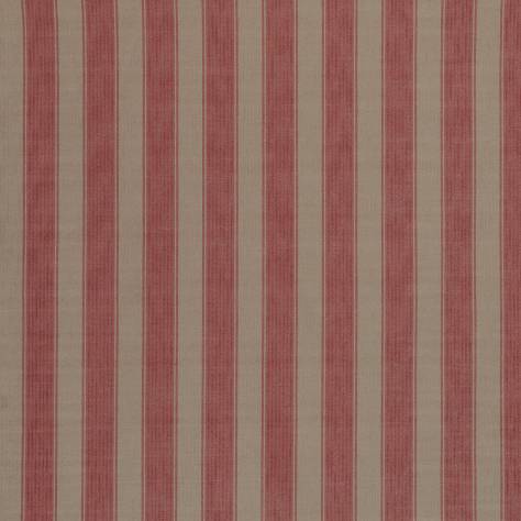 Osborne & Little Rialto Fabrics Rialto Stripe Fabric - Coral / Stone - F7203-06
