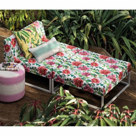 Osborne & Little Beach House Fabrics Peonia Fabric - 01 - F7660-01