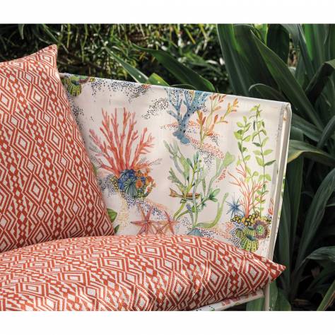 Osborne & Little Beach House Fabrics Peonia Fabric - 01 - F7660-01 - Image 4