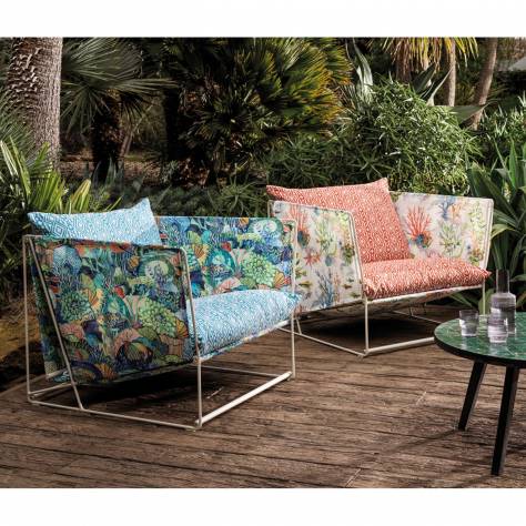 Osborne & Little Beach House Fabrics Peonia Fabric - 02 - F7660-02 - Image 4