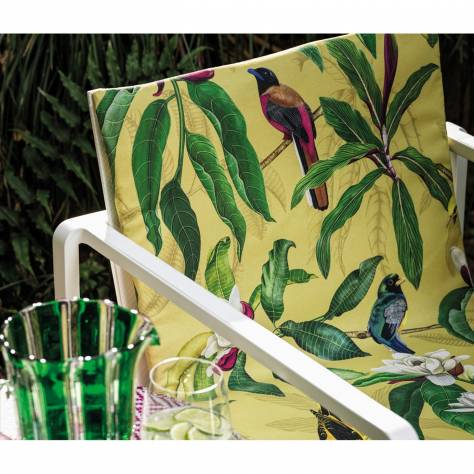 Osborne & Little Beach House Fabrics Michelia Outdoor Fabric - 01 - F7662-01 - Image 2